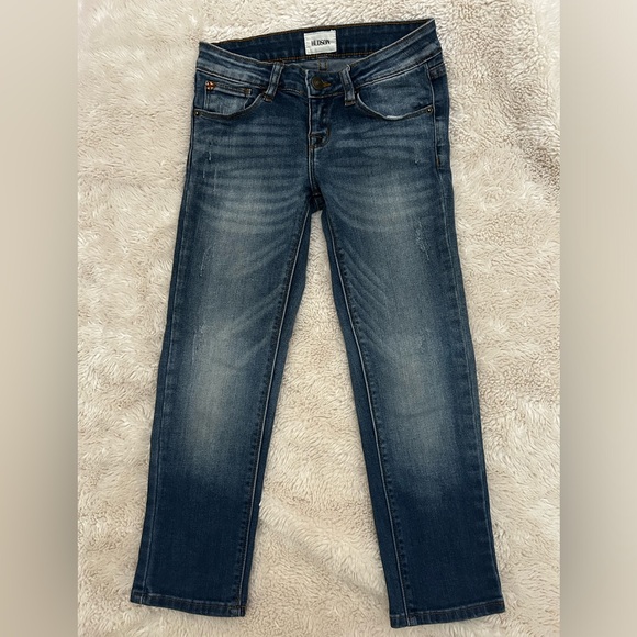 Hudson Jeans Kids Blue Denim Size 8 Distressed EUC - Picture 1 of 6